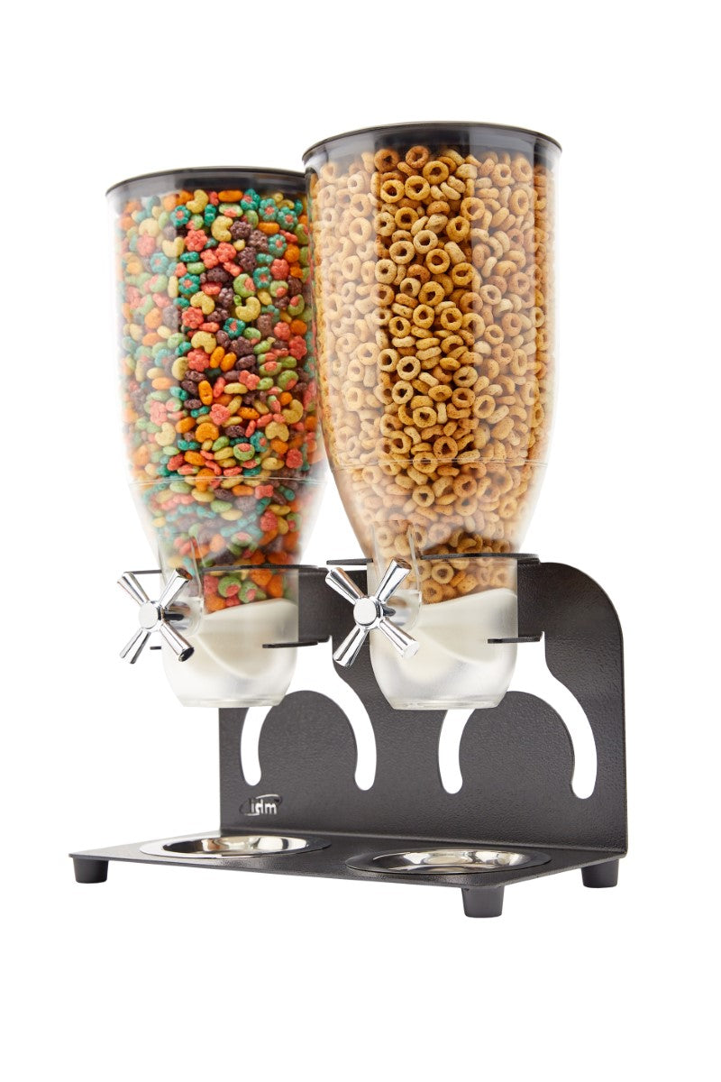 IDM Sweet dispenser DMPC3-1.5L, Triple, freestanding, ice cream topping  dispenser. 1.5 liter capacity, metal black stand, Portion controlled